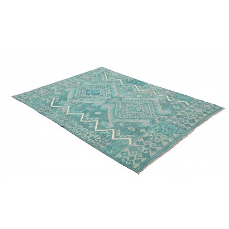 Tappeto Kilim Afghanistan azzurro verde 148x195