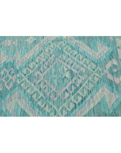 Tappeto Kilim Afghanistan azzurro verde 148x195