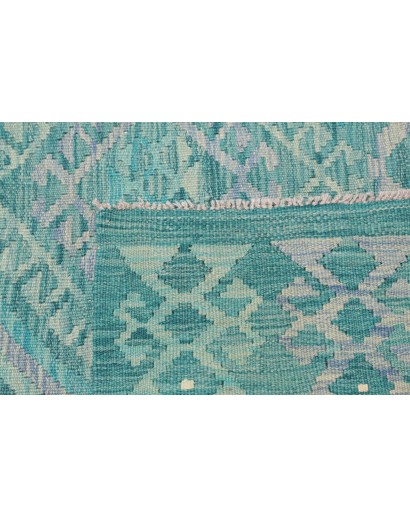 Tappeto Kilim Afghanistan azzurro verde 148x195