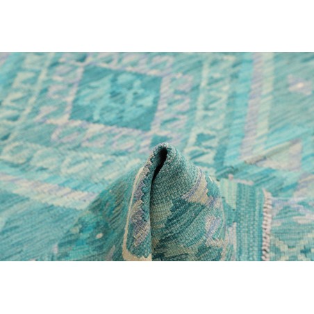 Tappeto Kilim Afghanistan azzurro verde 148x195