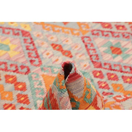 Tappeto Kilim Afghanistan marrone arancione 129x168