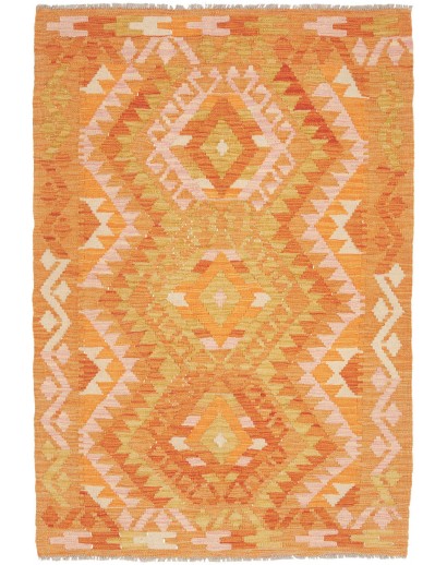 Tappeto Kilim Afghanistan marrone 101x148