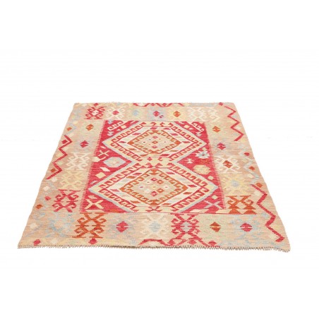 Tappeto Kilim Afghanistan giallo rosso 123x169