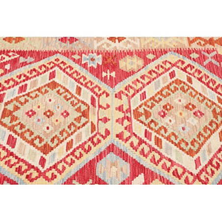 Tappeto Kilim Afghanistan giallo rosso 123x169