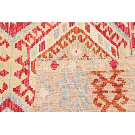 Tappeto Kilim Afghanistan giallo rosso 123x169