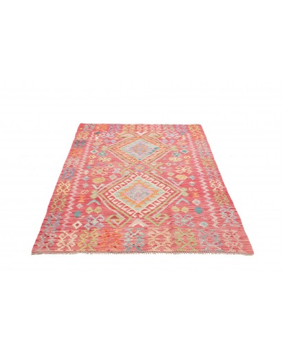 Tappeto Kilim Afghanistan marrone bianco 125x181