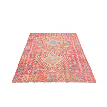 Tappeto Kilim Afghanistan marrone bianco 125x181