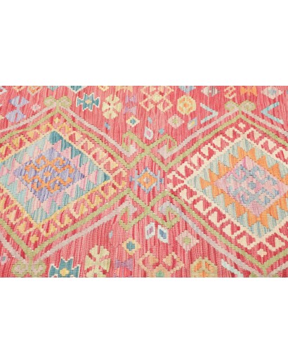 Tappeto Kilim Afghanistan marrone bianco 125x181