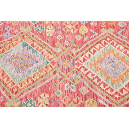 Tappeto Kilim Afghanistan marrone bianco 125x181