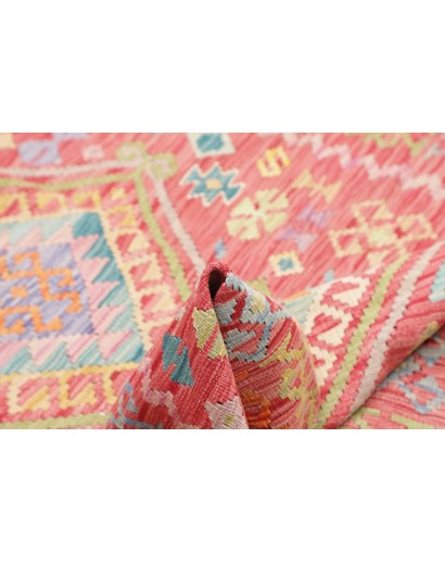 Tappeto Kilim Afghanistan marrone bianco 125x181