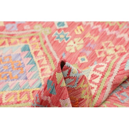 Tappeto Kilim Afghanistan marrone bianco 125x181