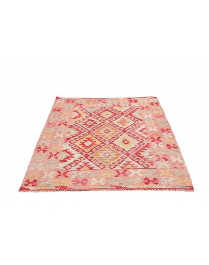 Tappeto Kilim Afghanistan marrone rosso 117x164