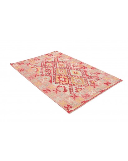 Tappeto Kilim Afghanistan marrone rosso 117x164