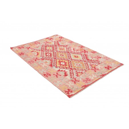Tappeto Kilim Afghanistan marrone rosso 117x164