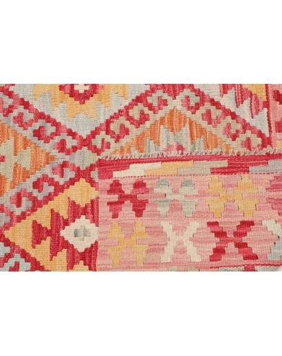 Tappeto Kilim Afghanistan marrone rosso 117x164