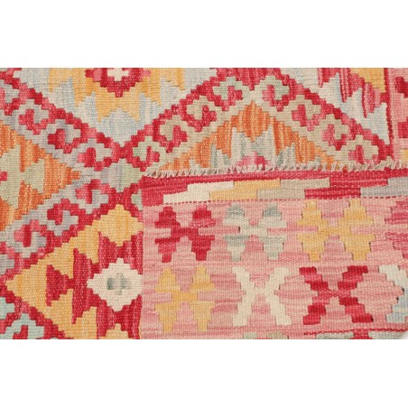 Tappeto Kilim Afghanistan marrone rosso 117x164