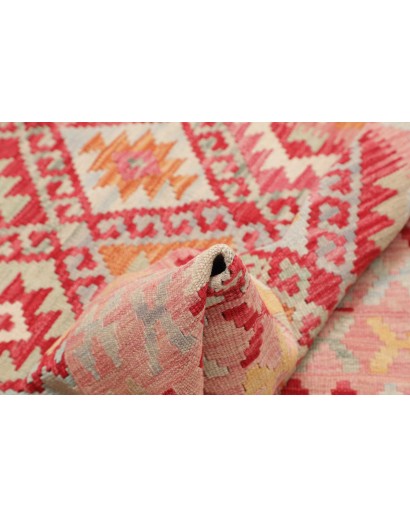 Tappeto Kilim Afghanistan marrone rosso 117x164