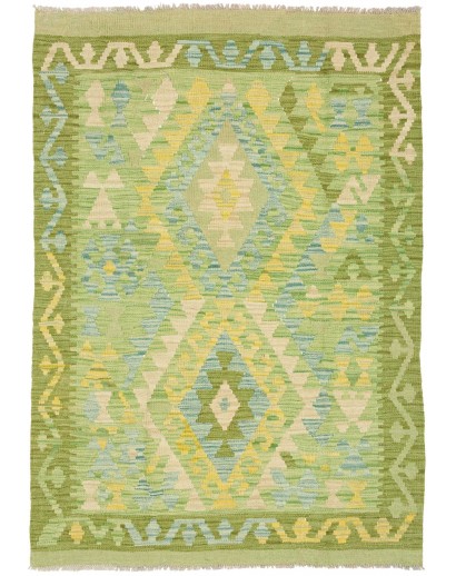 Tappeto Kilim Afghanistan marrone 103x148