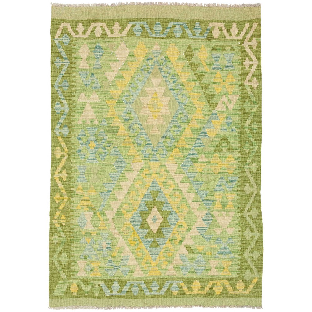 Tappeto Kilim Afghanistan marrone 103x148