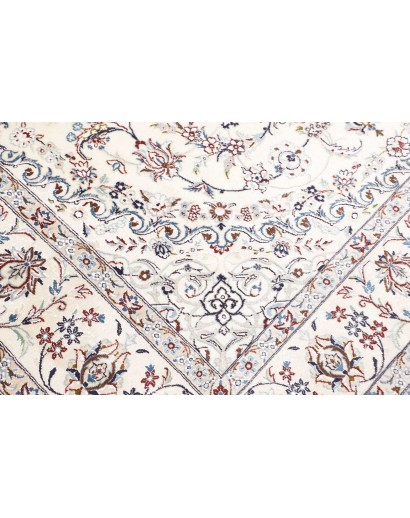 Tappeto Nain 9La Persia bianco azzurro 205x315