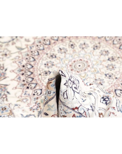 Tappeto Nain 9La Persia bianco azzurro 205x315