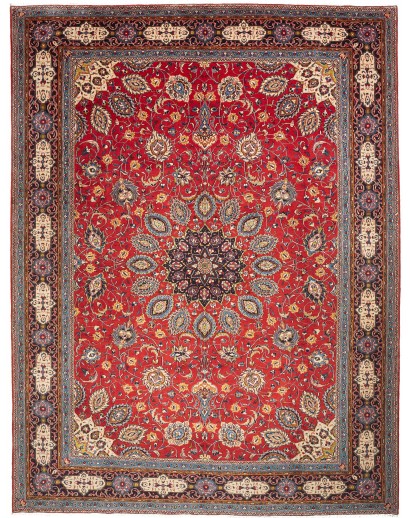 Tappeto Sarough Persia marrone giallo 298x390