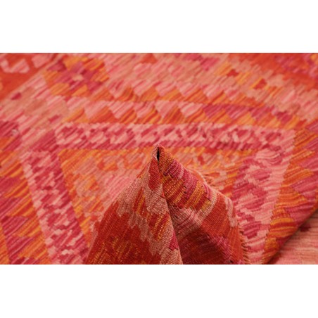 Tappeto Kilim Afghanistan rosso arancione 130x170