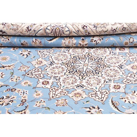Tappeto Nain 6La Persia bianco blu 186x255