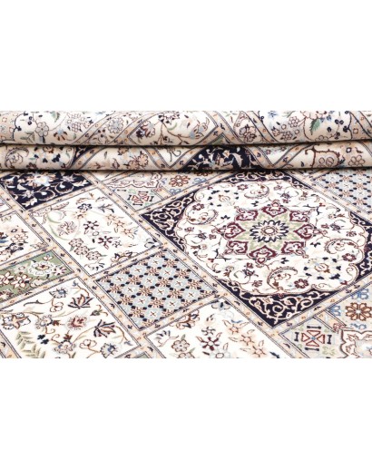 Tappeto Nain 6La Persia bianco grigio 206x295