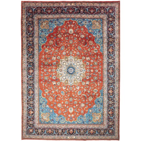 Tappeto Sarough Persia rosso grigio 250x356