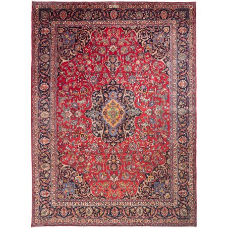 Tappeto Mashad Persia marrone giallo 292x405