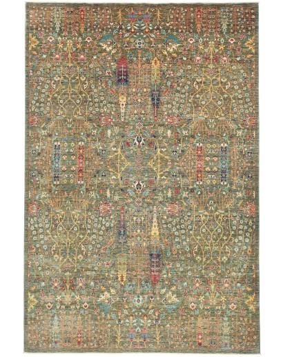 Tappeto Shahi Fine Pakistan bianco grigio 205x307