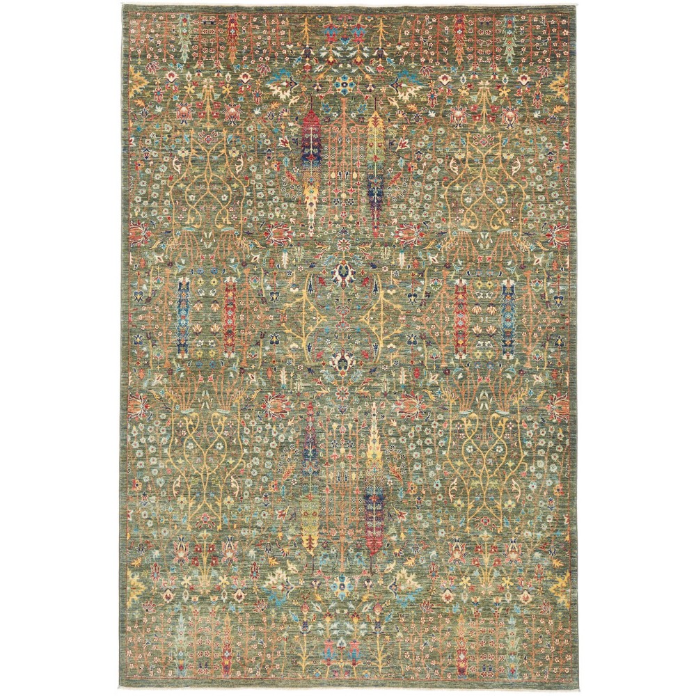 Tappeto Shahi Fine Pakistan bianco grigio 205x307