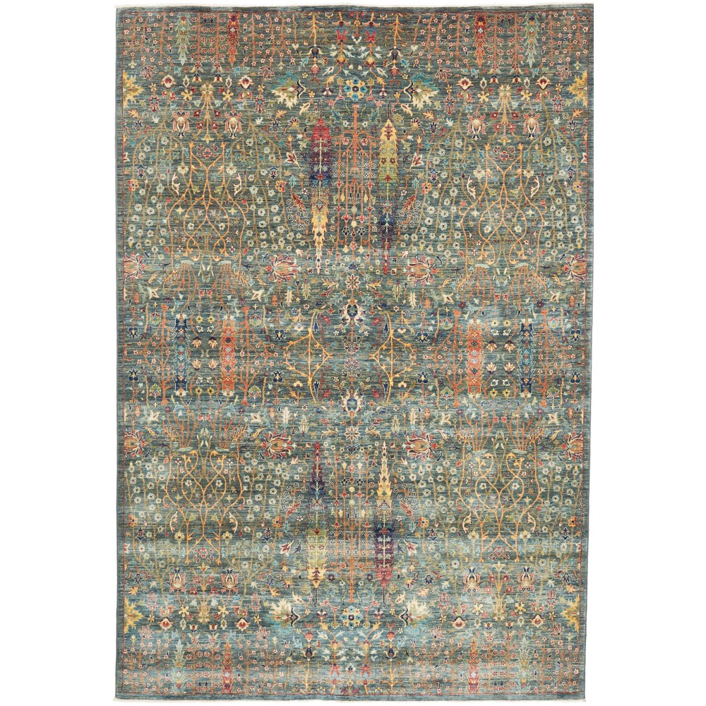 Tappeto Shahi Fine Pakistan bianco azzurro 202x297