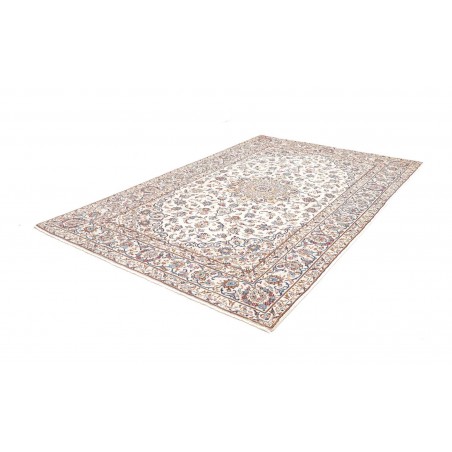 Tappeto Kashan Persia bianco azzurro 202x295