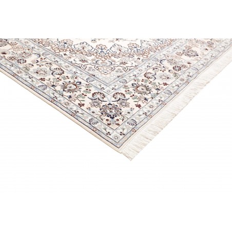 Tappeto Nain 9La Persia bianco azzurro 205x325