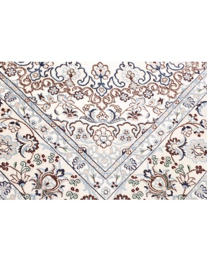 Tappeto Nain 9La Persia bianco azzurro 205x325