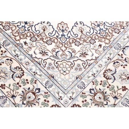 Tappeto Nain 9La Persia bianco azzurro 205x325