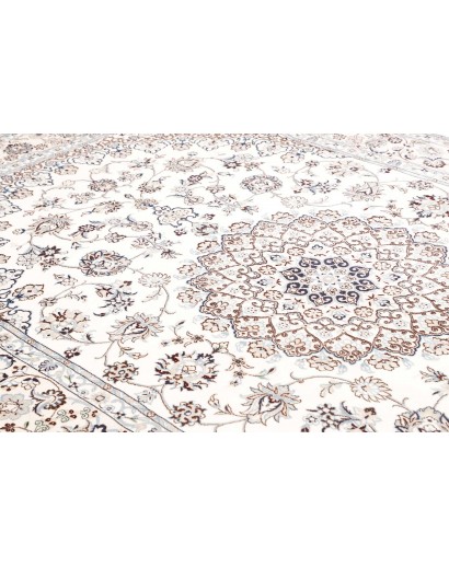 Tappeto Nain 9La Persia bianco azzurro 205x325