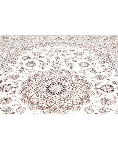 Tappeto Nain 9La Persia bianco azzurro 205x325