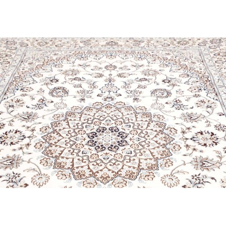 Tappeto Nain 9La Persia bianco azzurro 205x325