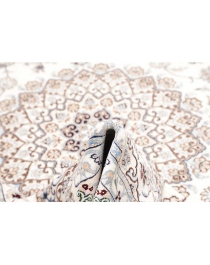 Tappeto Nain 9La Persia bianco azzurro 205x325