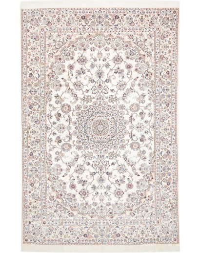 Tappeto Nain 9La Persia bianco marrone 205x317