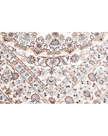 Tappeto Nain 9La Persia bianco marrone 205x317