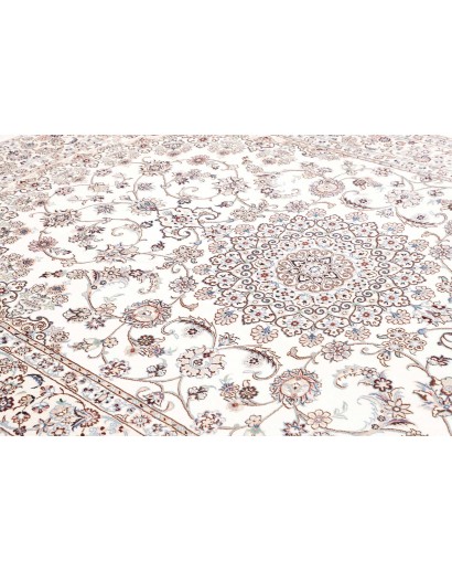 Tappeto Nain 9La Persia bianco marrone 205x317