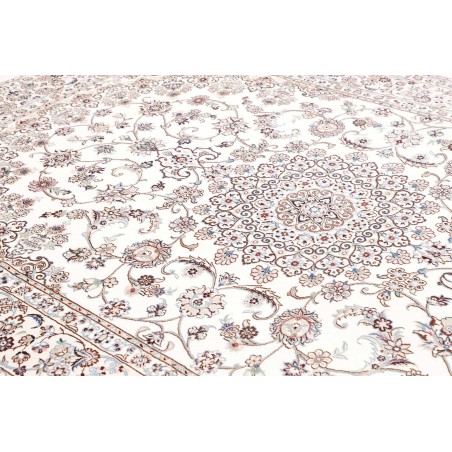 Tappeto Nain 9La Persia bianco marrone 205x317