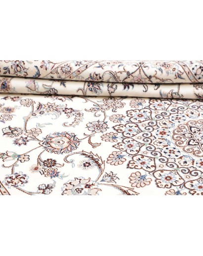 Tappeto Nain 9La Persia bianco marrone 205x317