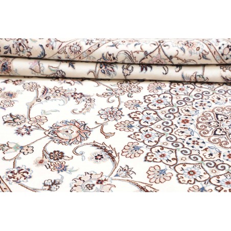 Tappeto Nain 9La Persia bianco marrone 205x317