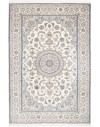 Tappeto Nain 9La Persia bianco grigio 194x297