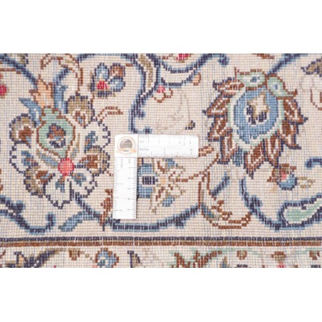 Tappeto Kashan Persia bianco azzurro 202x295